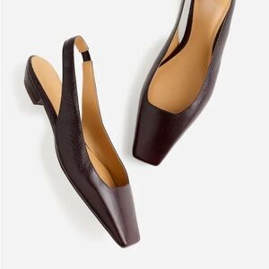 Madewell Ophelia Slingback Flats in Espresso Bean